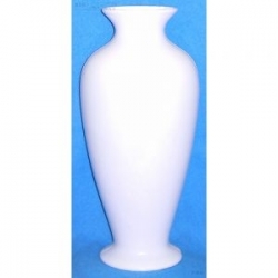 Vase Céramique Blanc Haut. 31,70 cm en Résine Cassable