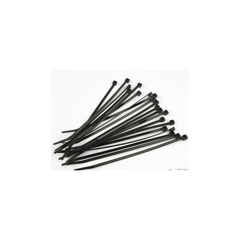 Colliers de serrage plastique noir type Colson - 4,5 mm x 200 mm - 100  pièces - TB00232 