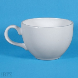 Tasse à thé céramique blance diam 6,3cm résine cassable (sucre)