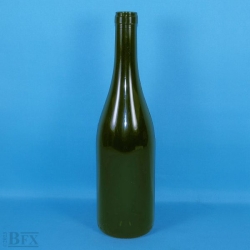 Bouteille de vin bourgogne verte 0,75 Litre - Résine Cassable (sucre)